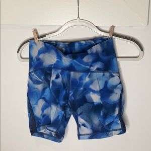 Blue lululemon shorts